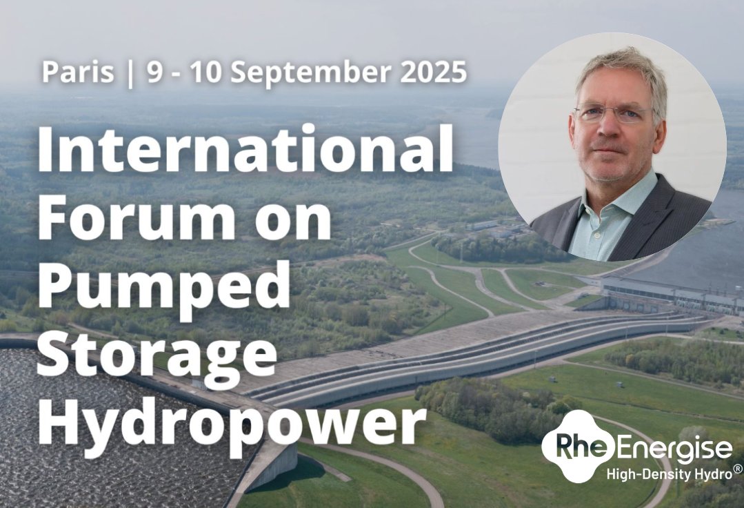 rheenergise's tweet image. RheEnergise will be at the @iha_org Forum on Pumped Hydropower next week! Hopefully see you there 🌊 #PumpedHydro #EnergyStorage #LDES #Paris