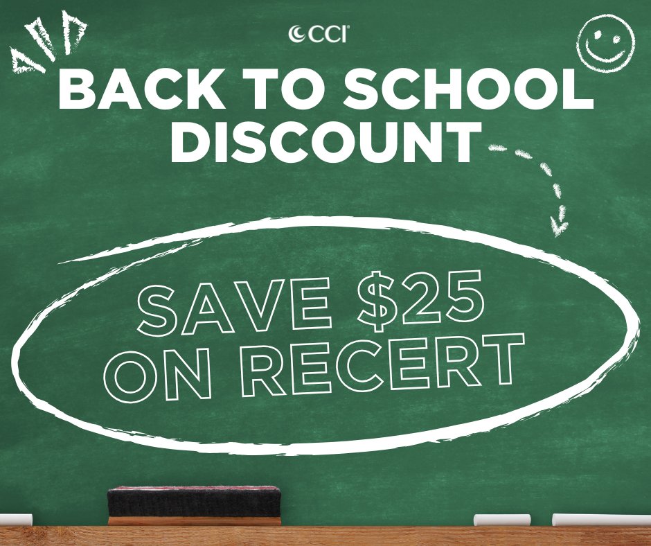 cci_nurses's tweet image. The DEADLINE to redeem our back-to-school $25 recert discount is fast approaching! Offer ends September 7, 2025. ⏳ #backtoschool #recert #certifiednurses #discount #sale

Submit your recert assignment today by visiting your account portal on our website: bit.ly/4p5lZp7