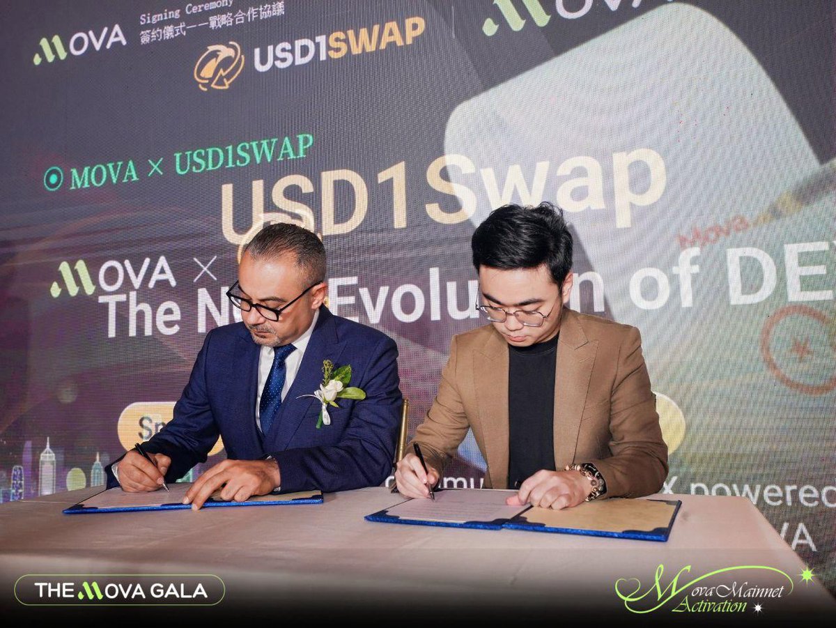 USD1SWAP_1's tweet photo. 🎊 Congratulations to the MOVA ecosystem on its mainnet activation! USD1SWAP goes live as a core module—embedded as the structural trading layer within the MOVA architecture. Not just a launch, but a system-level integration.
#USD1SWAP #MovaGala #MainnetActivated #OnChainOrder https://t.co/cy4A9CNftA