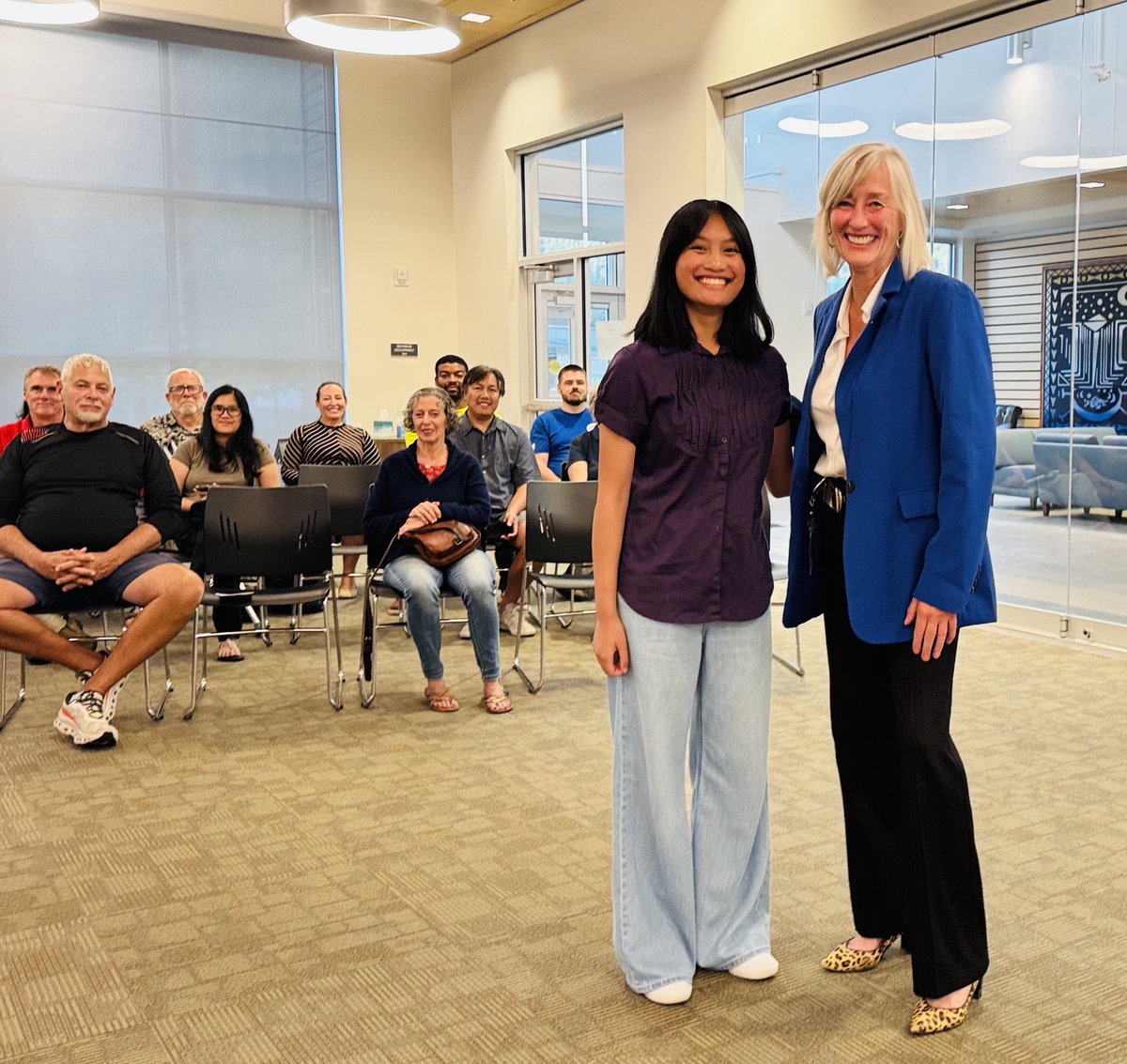 Mayor Miller appointed a new youth commissioner to the North Bend Parks Commission at the September 2 City Council meeting this week. Welcome, Eyleen Eusebio! Want to get involved in local government? Learn about all three North Bend commissions: northbendwa.gov/8/Boards-Commi…
