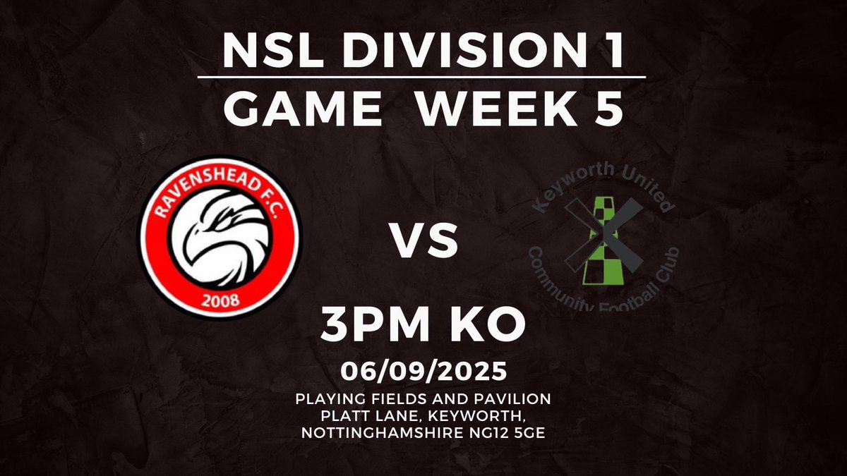 Back in action tomorrow as we make the trip to <a href="/KeyworthUtdFc/">Keyworth United Community FC</a> Reserves, looking to grab 3 points.
🔴⚫️