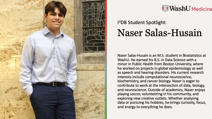 We're excited to share an I2DB Student Spotlight today! Please welcome Naser to I2DB! ⭐