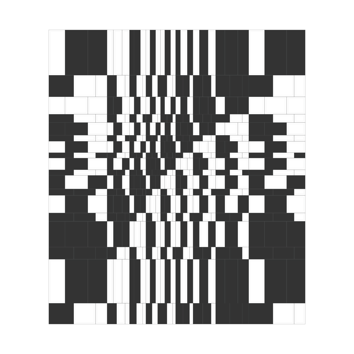 GM, my new series will be available on <a href="/editart_xyz/">EditArt</a>  on Tuesday, September 9 at 2 pm CEST.

Each composition uses one or more grid systems as well as arbitrary coloring rules. This series claims a legacy from the pioneers of generative art through its simplicity and a radicalism.