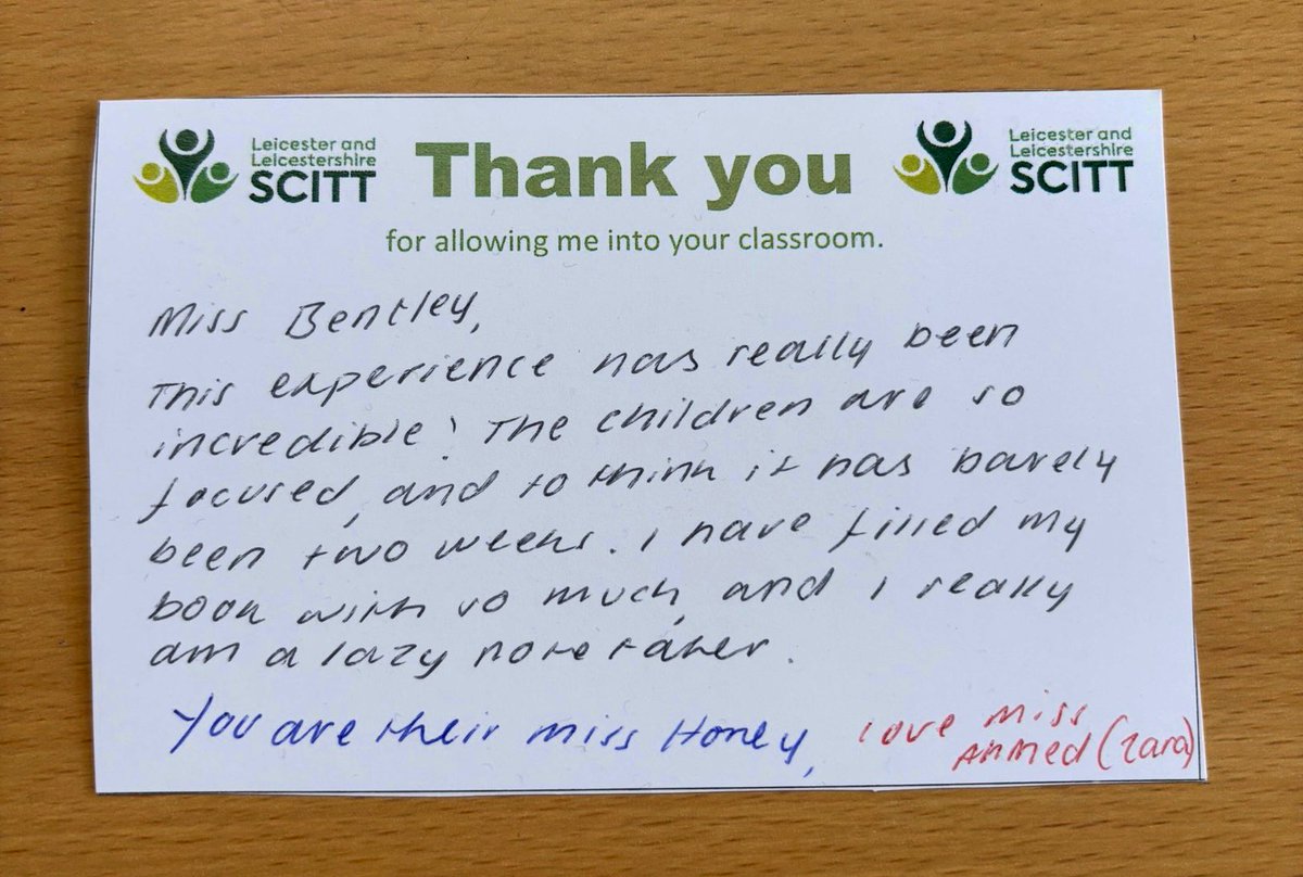 Miss Bentley (@missbentleyhcps) on Twitter photo Weβve loved welcoming two SCITT students into our classroom this week. Theyβve been a fantastic addition to our class and this lovely card really made my day. βΊοΈ<a href="/HazelSchool/">Hazel Community Primary School</a> Weβve loved welcoming two SCITT students into our classroom this week. Theyβve been a fantastic addition to our class and this lovely card really made my day. βΊοΈ<a href="/HazelSchool/">Hazel Community Primary School</a>