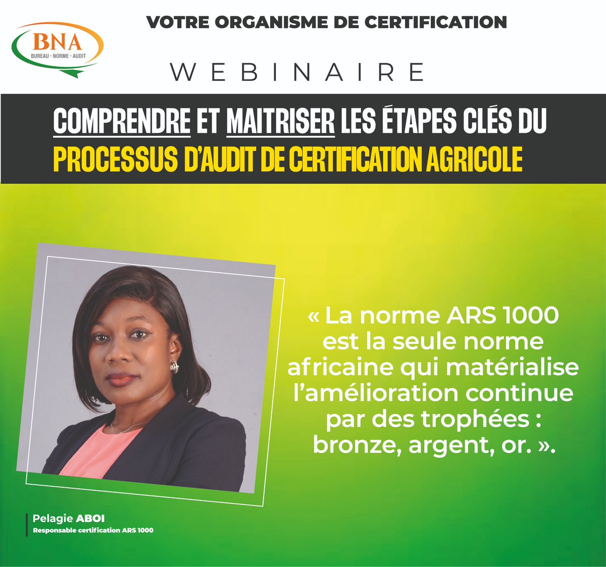 Bureau Norme Audit BNA-Groupe tweet media