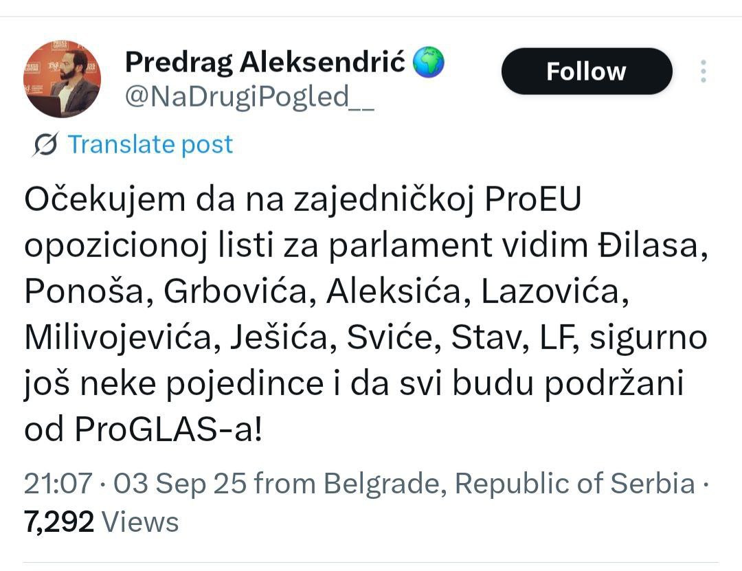 Dobro je znati ko je zajedno za Vučića i koga treba odjebati