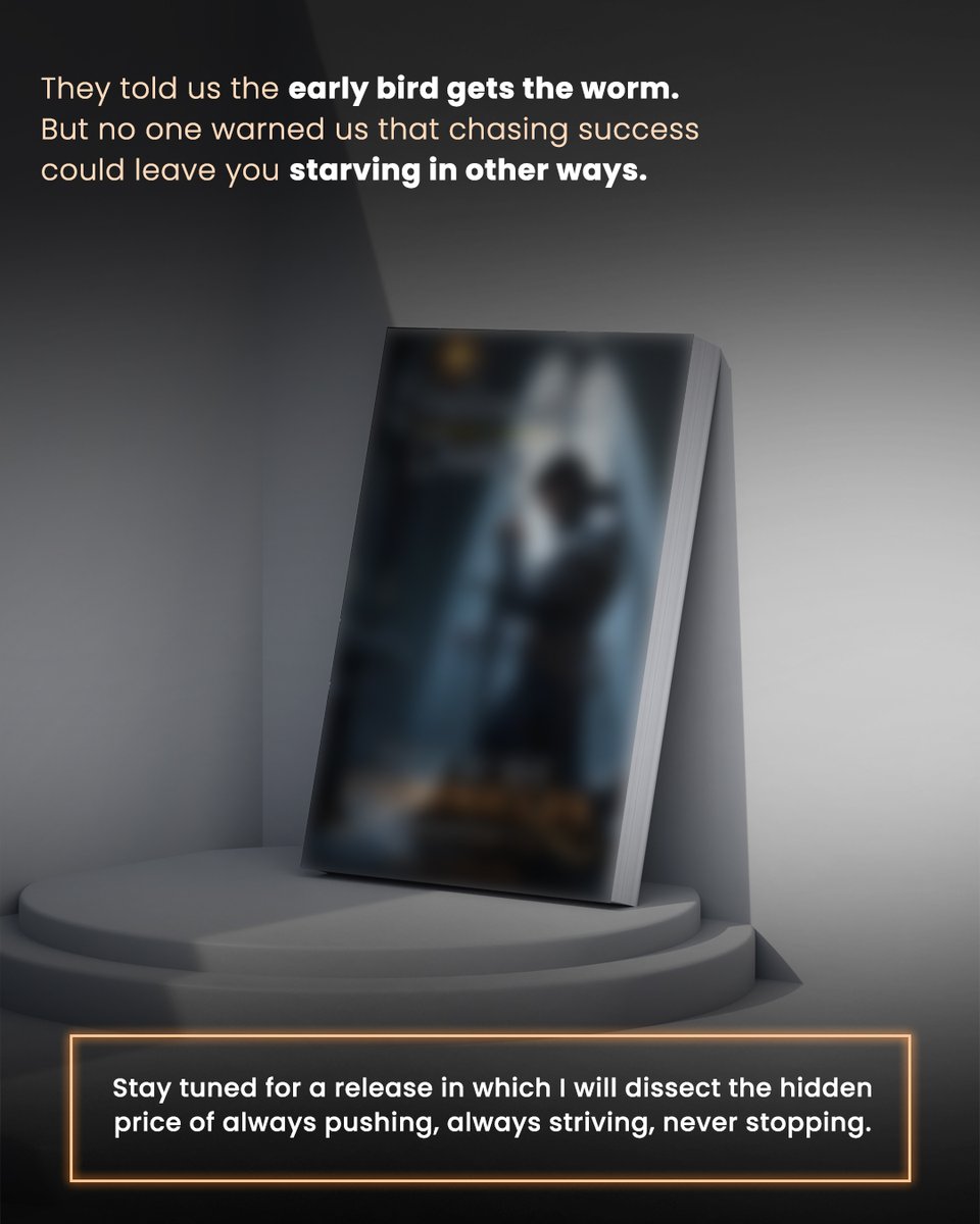 They said the early bird gets the worm, but no one mentioned the burnout.

What price are we really paying for ‘success’?

#theclichechronicles #brianbradley #languageunpacked #deepreadersclub #realtalkquotes #booklaunch