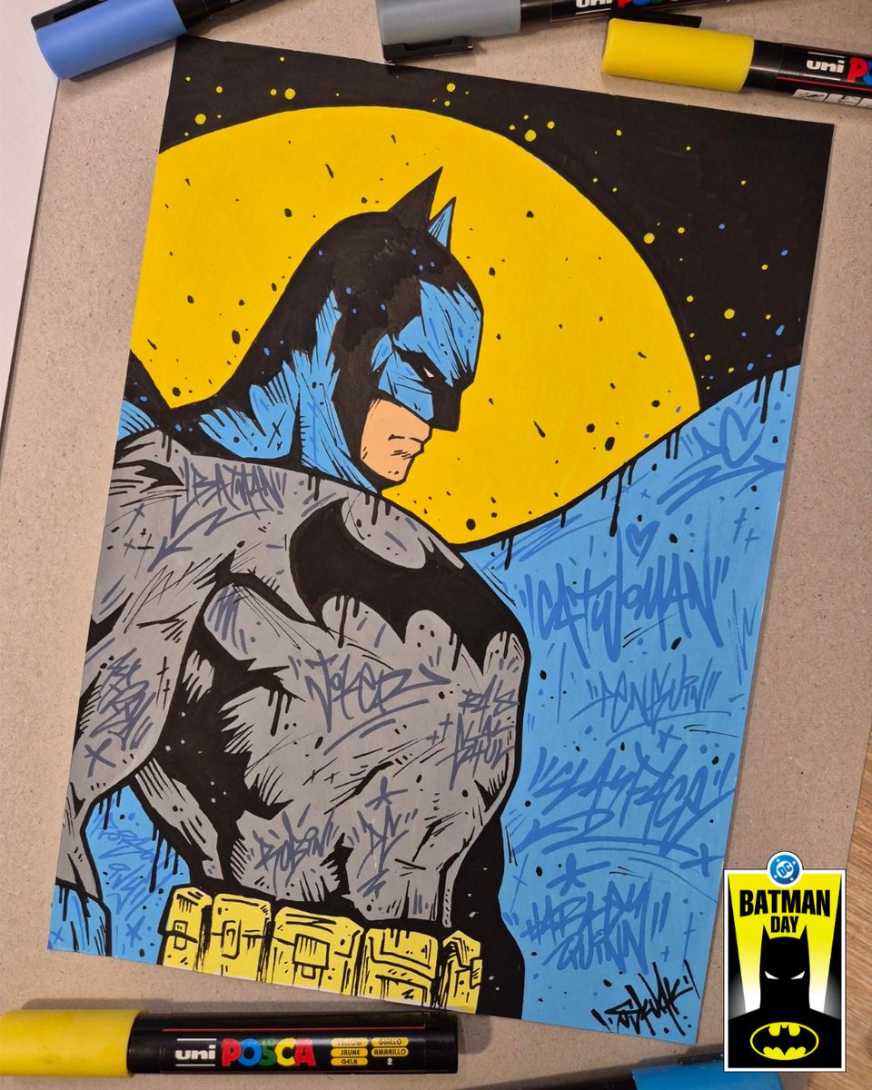 Batman à travers les yeux de <a href="/Oskunk/">Oskunk</a> et quelle vision ! 🎨

Rendez-vous le 20 septembre pour le #BatmanDay 🦇