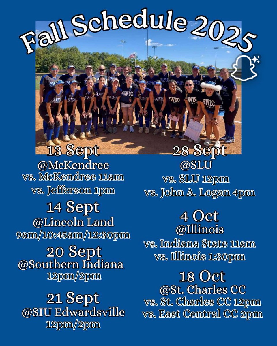 SWICSoftball's tweet image. Fall Ball is calling! 🍂🥎 Check out our schedule below #Gobluestorm 💙⚡️