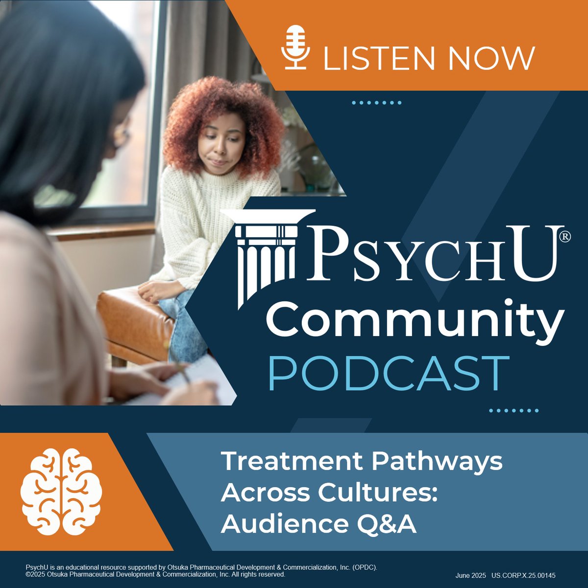 PsychUcommunity's tweet photo. Listen Now: A continuation of our Treatment Pathways Across Cultures webinar. Hear speakers address audience questions about how cultural and ethnic backgrounds influence patient care for psychiatric disorders like bipolar-I disorder. Stream the podcast today: https://t.co/98kZwpXGWC