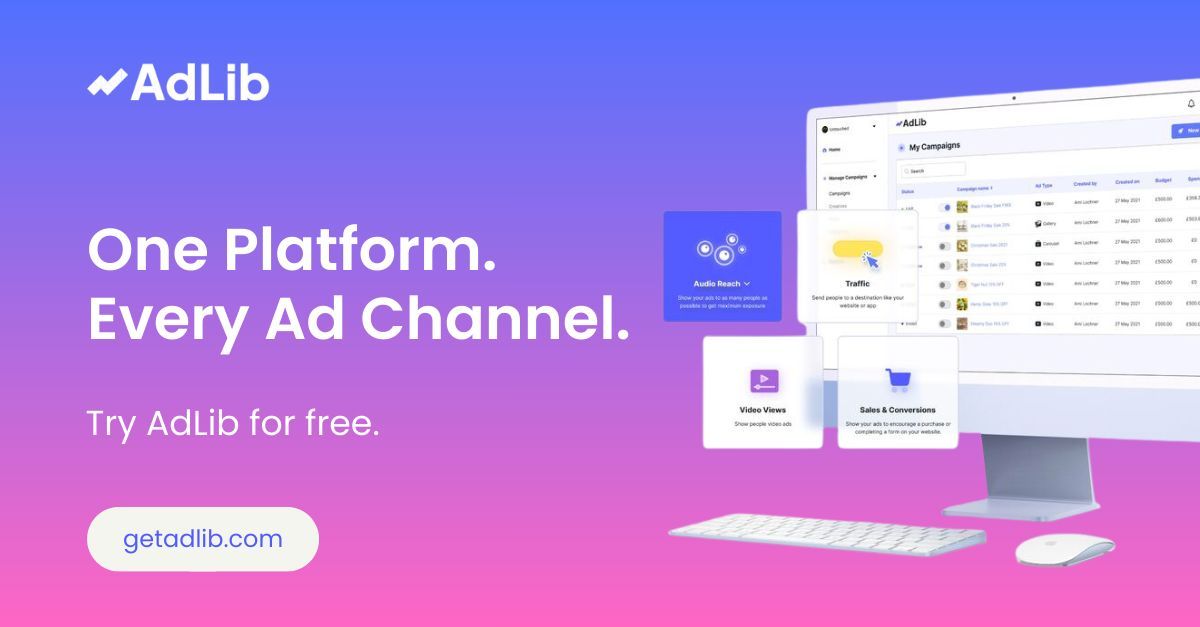 AdLibDSP's tweet image. Google + Meta ≠ the internet.
AdLib opens access to premium channels across TV, audio + OOH.
Try free → getadlib.com
#programmatic #growth