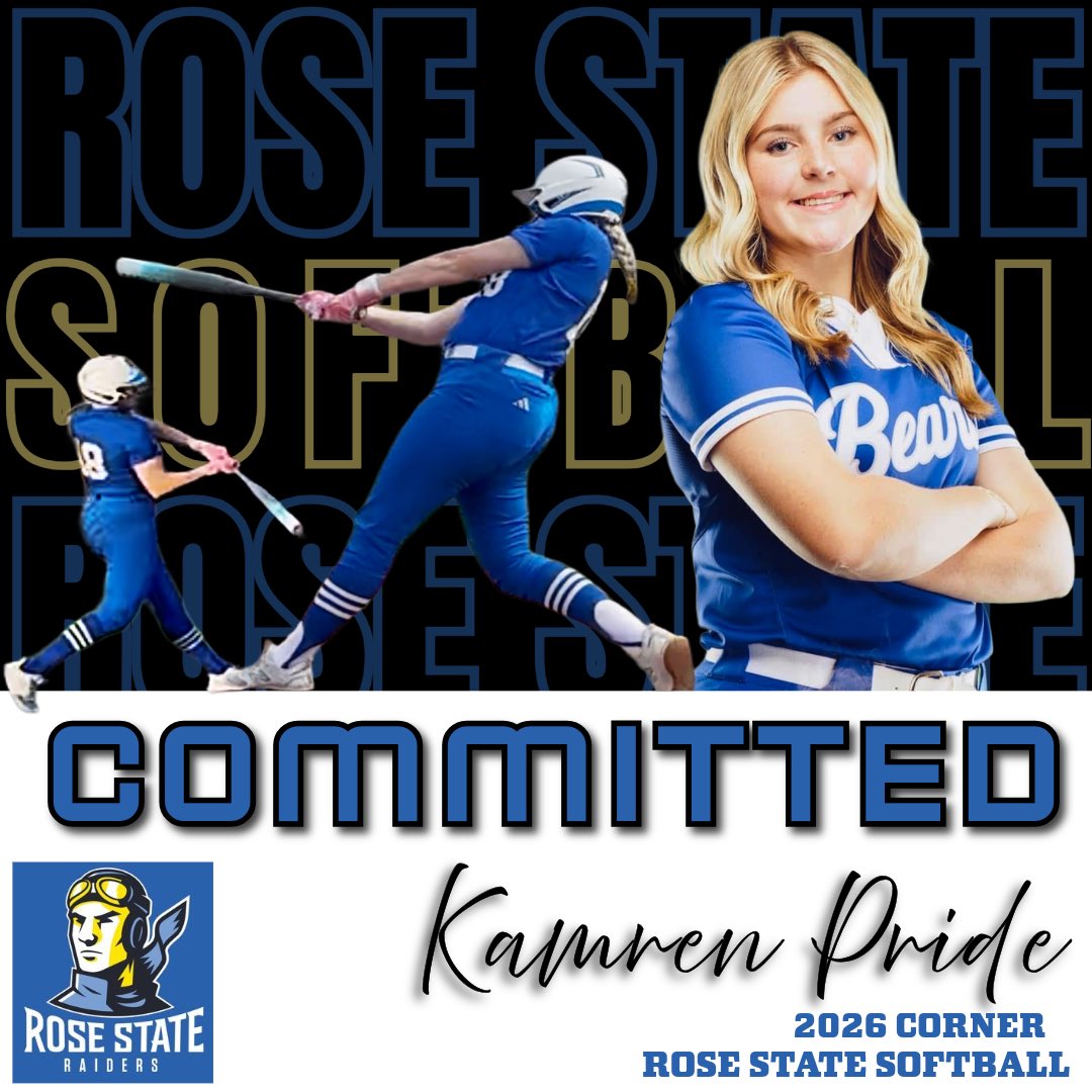 EPIC_NTX18u's tweet image. We are thrilled to announce that our powerhouse, Kamren, has committed to Rose State College to continue her softball journey! Kamren has shown incredible dedication and skill on the field, and we can&apos;t wait to see her shine at the next level. Join us in congratulating her on…