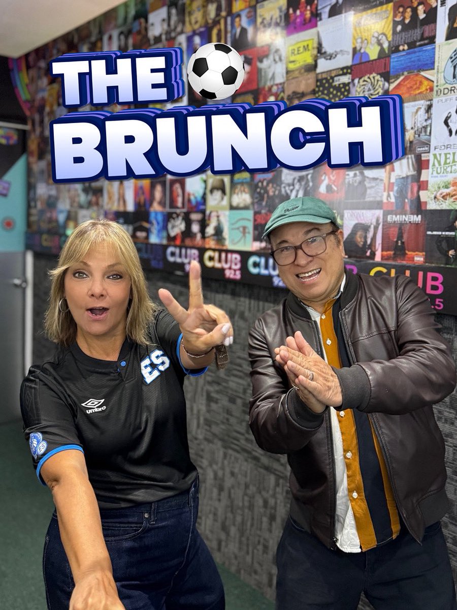 Aida Farrar regresa a cabina de Club 92.5 gritando “GOOOOL”🤩⚽️🇸🇻Junto a Mario Melendez en “The Brunch” de Lunes a Viernes de 9:00 AM - 12:00 PM🎙️