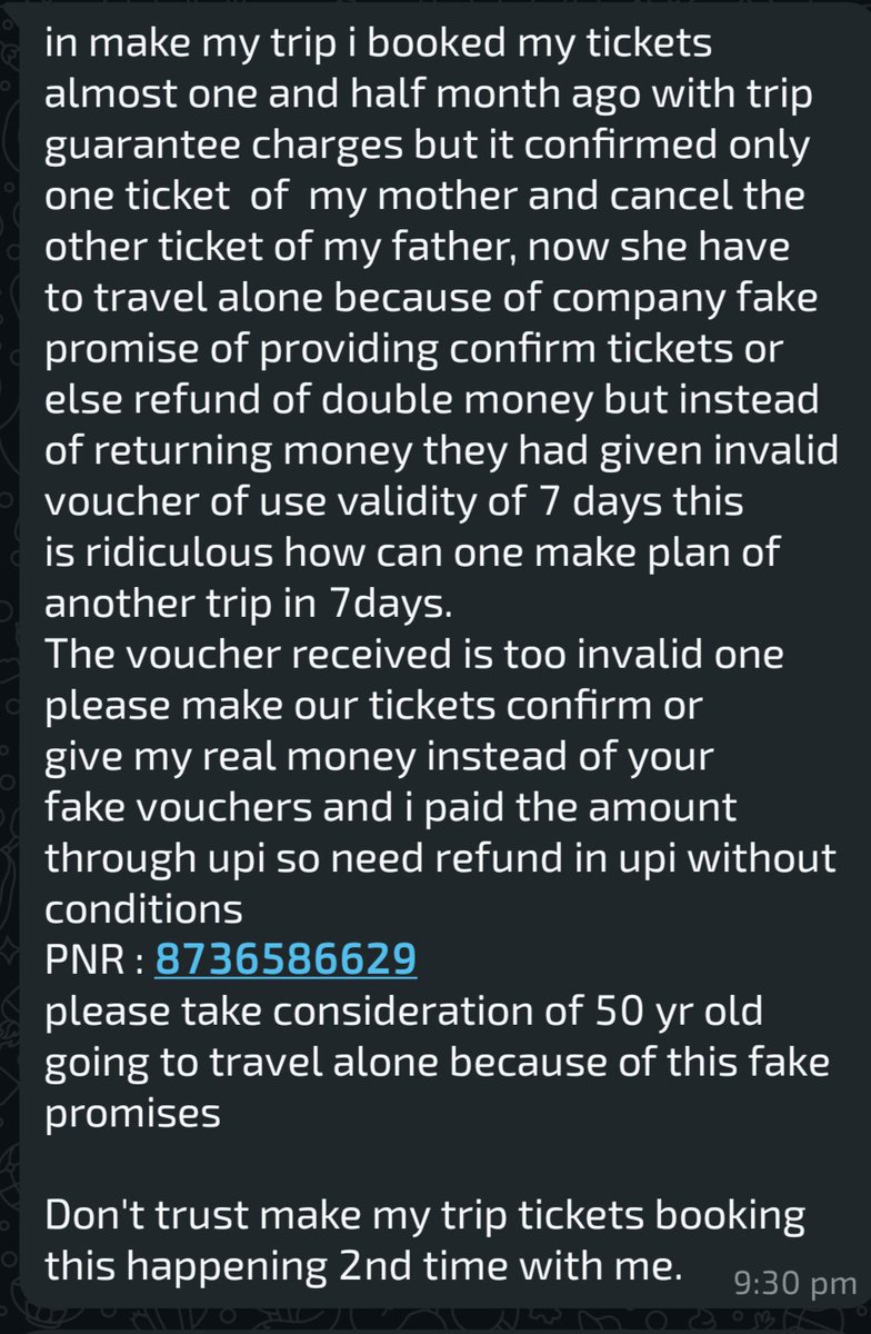 deepakvaishya68's tweet photo. @makemytrip mum https://t.co/KVAFZwLXVo