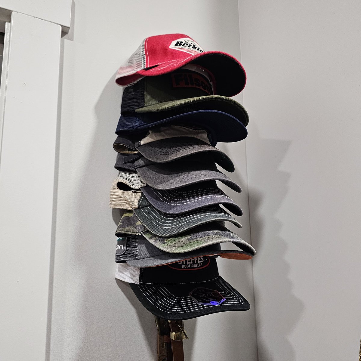 Do you have a hat rack? Pretty pumped that I made more room on my shelves for shoes!