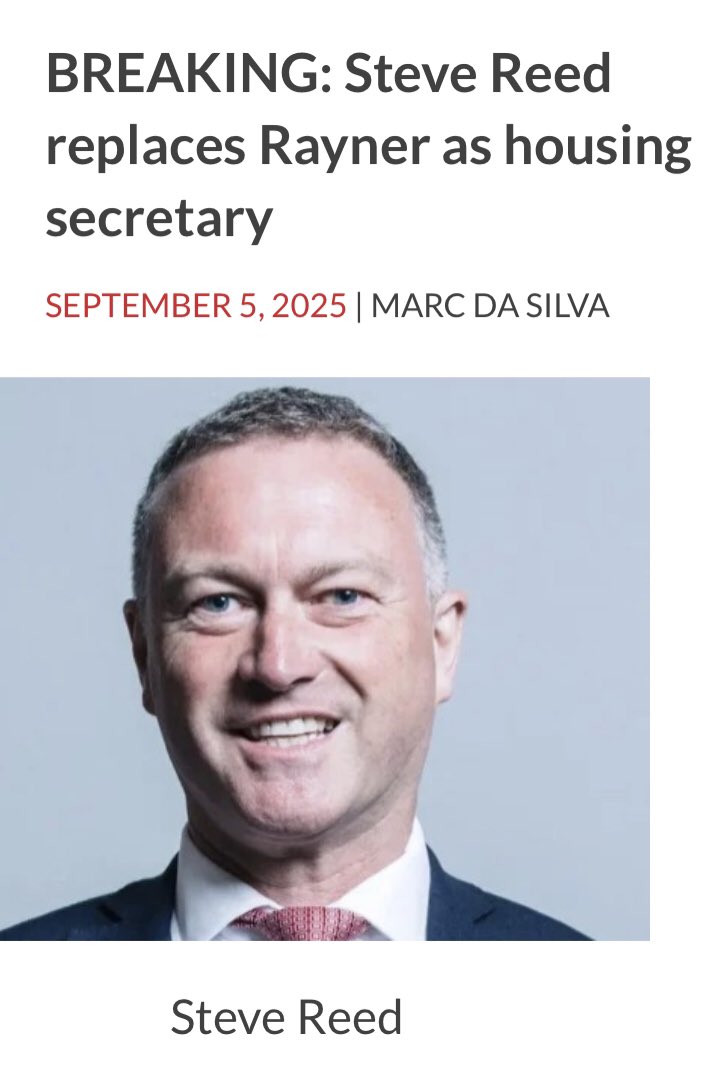 JamesCleverly's tweet photo. The man who has spent the last year trying to destroy the farming sector now turns his attention to the house-building sector. 

#Reshuffle https://t.co/gjS70ZmKMV