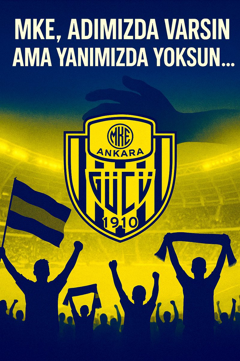 MKE, adımızda varsın ama yanımızda yoksun…
#Mke #Ankaragücü 
<a href="/MKEgovtr/">Makine ve Kimya Endüstrisi</a> <a href="/Ankaragucu/">MKE Ankaragücü</a> 

 #EmanetineSahipÇıkMKE #ismetSayhan