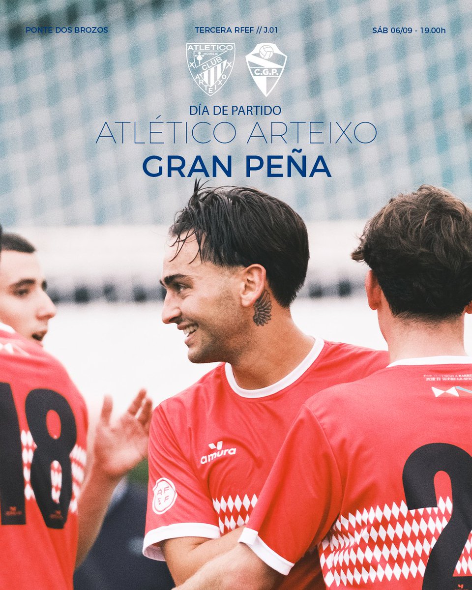 𝗘𝗦𝗧𝗢 𝗘𝗠𝗣𝗜𝗘𝗭𝗔 🔥

🏆 3RFEF Jornada 1
🆚 <a href="/AtlArteixo/">Atlético Arteixo</a> 
🗓 06/09
🕗 19.00h
🏟 Ponte dos Brozos

#GranPeña #3RFEF #Barreiro #OrgulloLavadores