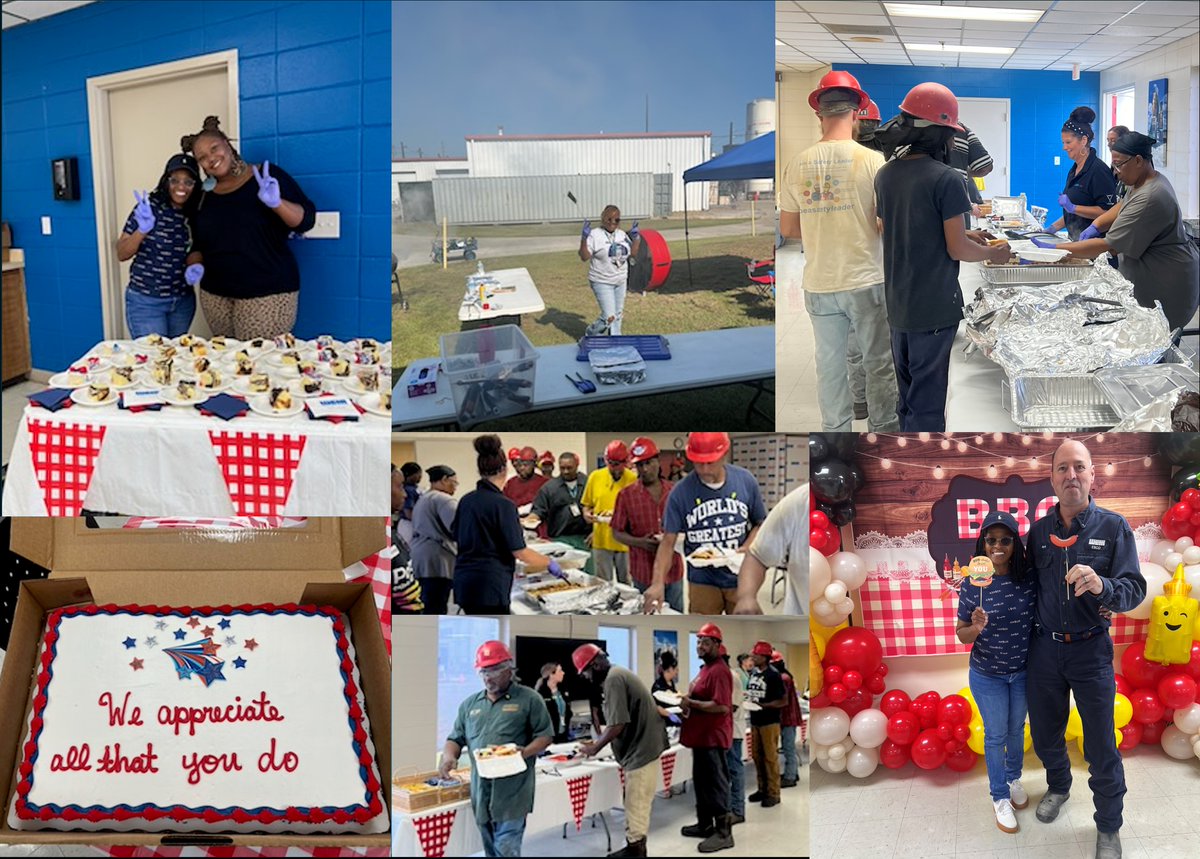 Before cake was served in Newton, Mississippi, a message piped in red frosting greeted a line of hungry employees: “We appreciate all that you do.” With dessert, barbecue and teammates, the event was a simple gesture to show our gratitude! #Weir #ESCO #EmployeeBBQ