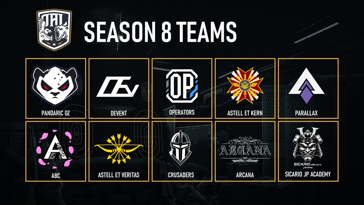 🏆OAL Season 8
🚨10 Teams, 4 Weeks - S8 commences tonight!  

👀Keep an eye out for Week 1 match draw and results.
#OAL | #TarkovArena