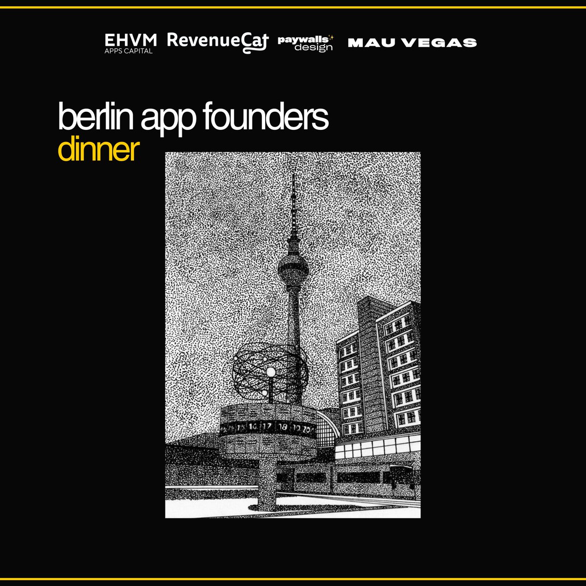 Hosting App Founders for dinner in Berlin next Tuesday

With @RevenueCat, @vahebagdasar, and @mauveg