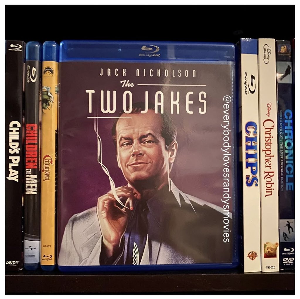 RandysMovies's tweet photo. Movie: #TheTwoJakes (1990)
Starring: #JackNicholson #HarveyKeitel #MegTilly #MadeleineStowe #EliWallach #RubénBlades #FredericForrest #DavidKeith #TraceyWalter #JamesHong
Directed By: #JackNicholson
#BluRay
#MovieNerd
#MovieCollector
#BluRayCollection
#MovieCollection
#MovieBuff
#Chinatown
#PhysicalMedia
#FilmTwitter