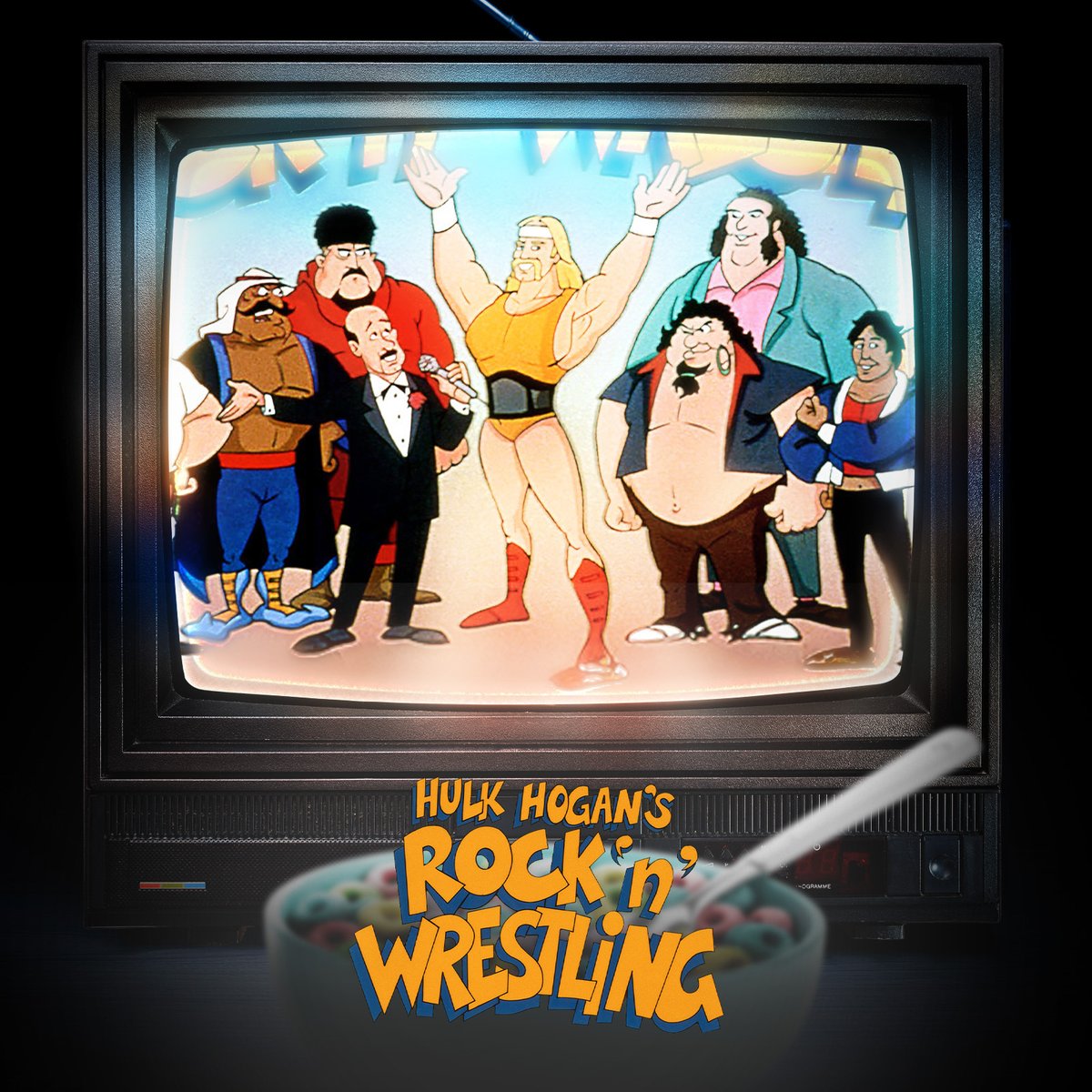 WWE's tweet image. The animated series “Hulk Hogan‘s Rock ’n’ Wrestling” is coming to the WWE Vault YouTube channel!

Episodes will release in batches of four every Saturday morning starting TOMORROW at 6AM ET! 

#WWEVault 👉 bit.ly/4ngOu15