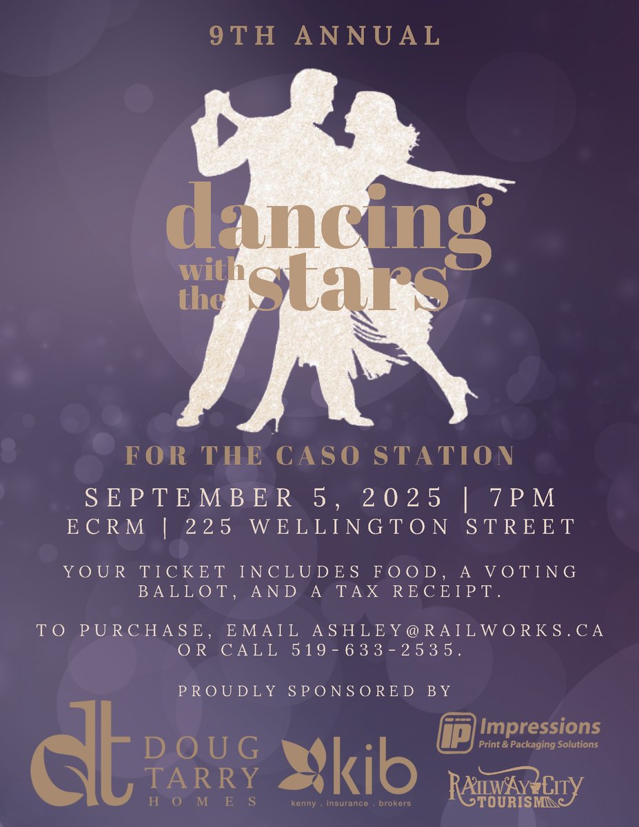 Tonight’s the night! The 9th Annual Dancing with the Stars hits the stage — and we’re proud to be a supporter of this event!

Head over &amp; enjoy a dazzling evening in support of Railway City’s local initiatives. Let’s cheer loud and show some love for all the amazing participants