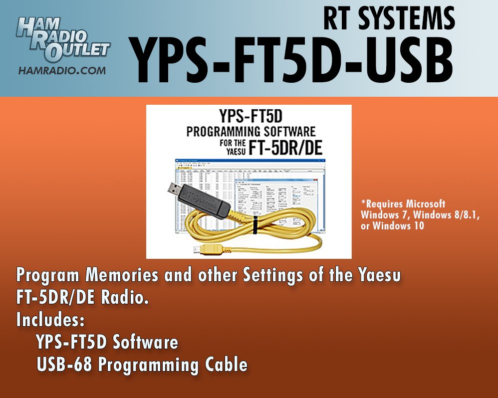 hro.net/dStCejdhZkT
Program Memories and other Settings of the Yaesu FT-5DR/DE Radio.
Includes:
    YPS-FT5D Software
    USB-68 Programming Cable
All products here: hamradio.com
#HamRadioOutlet #HRO #amateurradio #hamradio