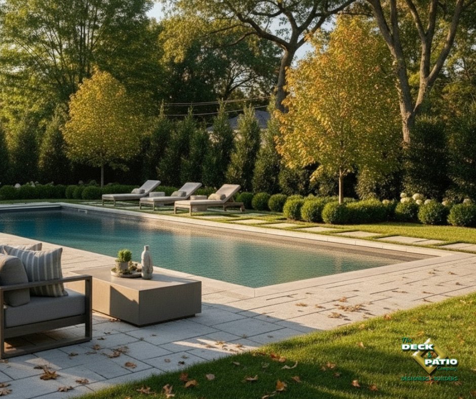 DeckandPatio's tweet image. 🍁 Fall is the BEST time to upgrade your patio or pool! 🏡💦 Less outdoor time = no disruption, and your plants stay safe. 🌱✨ Start now for a stunning space next season! 🙌 

Call 631-549-8100 or Go to 🌐bit.ly/3XE3KuK 

#PatioGoals #PoolsidePerfection #FallProject