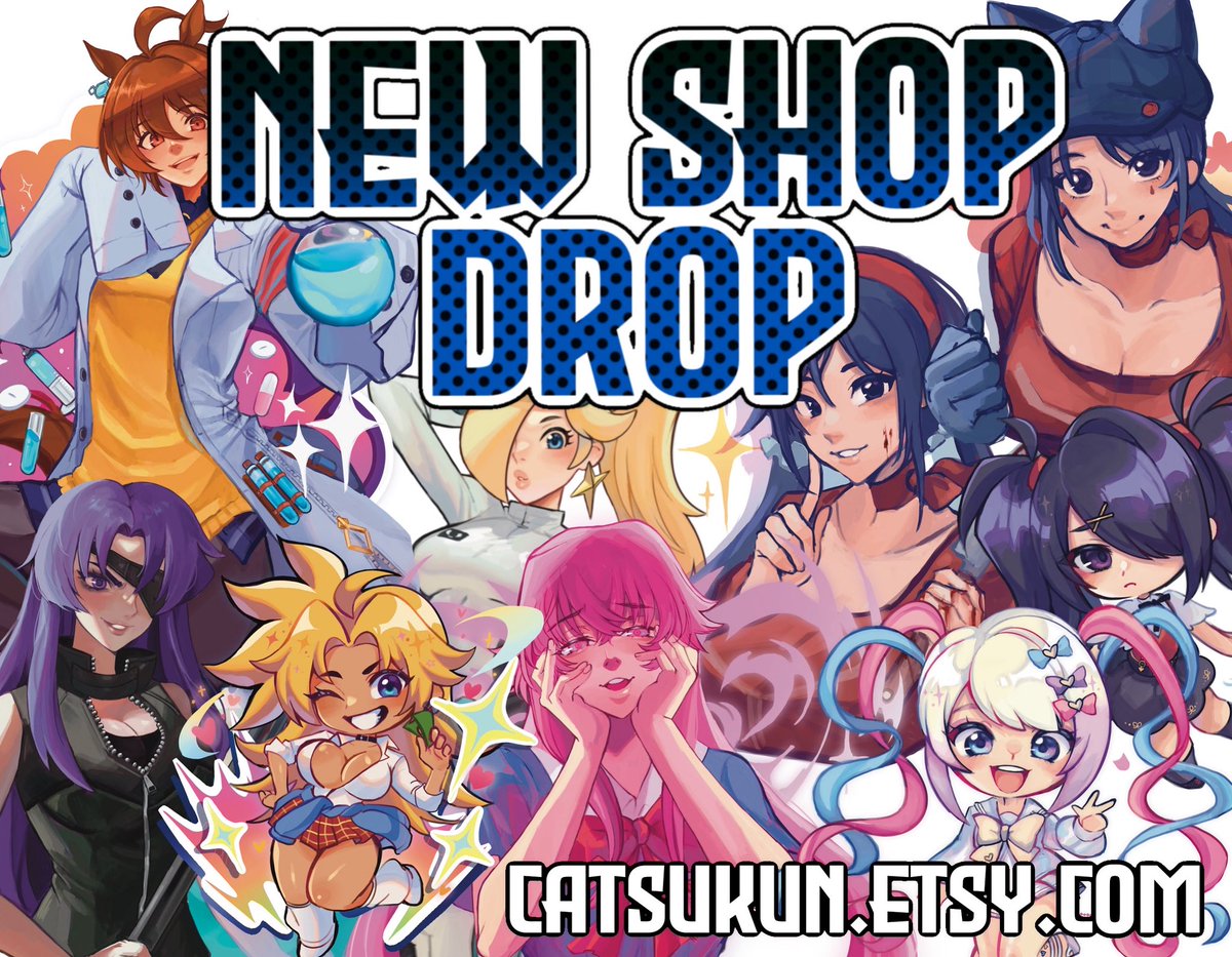 Catsukun_'s tweet image. NEW STUFFF CHECK IT OUUUTT
I’m also able to ship worldwide again yayy