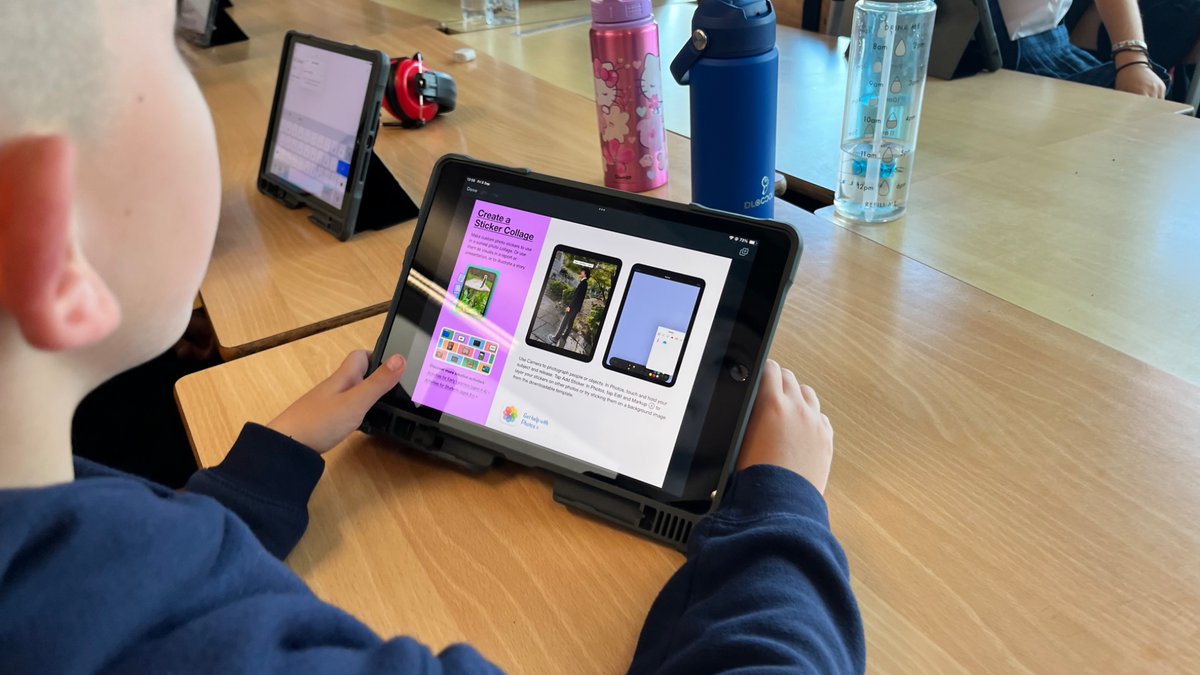 StBernardsPS's tweet image. 👋 Welcome to our new P4 Digital Pupil Action Team members! 🌟
We kicked off our first meeting with Everyone Can Create — photo collages using stickers &amp;amp; markup 🎨📸💻
#DigitalLeaders @AppleEDU  #EveryoneCanCreate
@DL_for_All