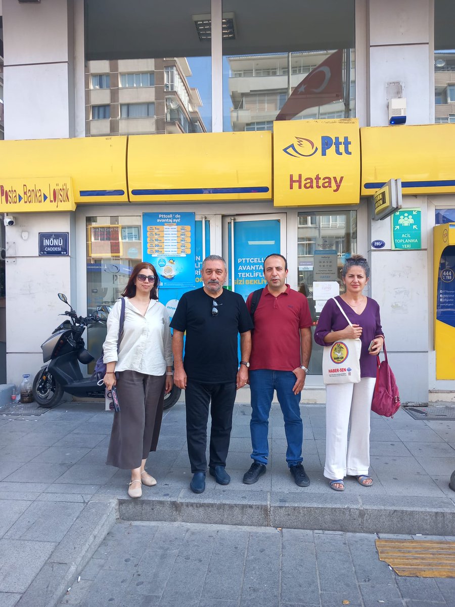 Haber-Sen Genel Merkez Örgütlenme Sekreterimiz Ayhan Zengin ve İzmir şube yönetimi olarak Karabağlar Posta Dağıtım Müdürlüğü, Karabağlar Ptt, Zincirlikuyu Ptt, Yeşilyurt Ptt ve Hatay Ptt emekçilerini ziyaret ettik. 8.Dönem Toplu Sözleşmesinin  emekçilere nasıl sefalet sözleşmesi