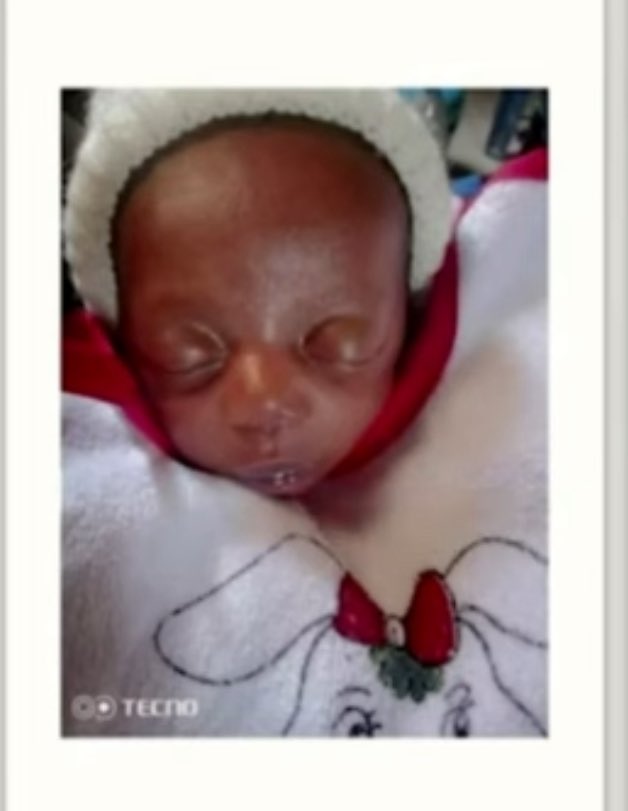 Row_Haastrup's tweet image. This baby was born after just 6 months of pregnancy…
The mother died as the baby was brought out. The younger sister of the mother took charge of taking care of the baby.

However, after a few weeks, the child was diagnosed of a hole in the heart.
The baby needed blood…