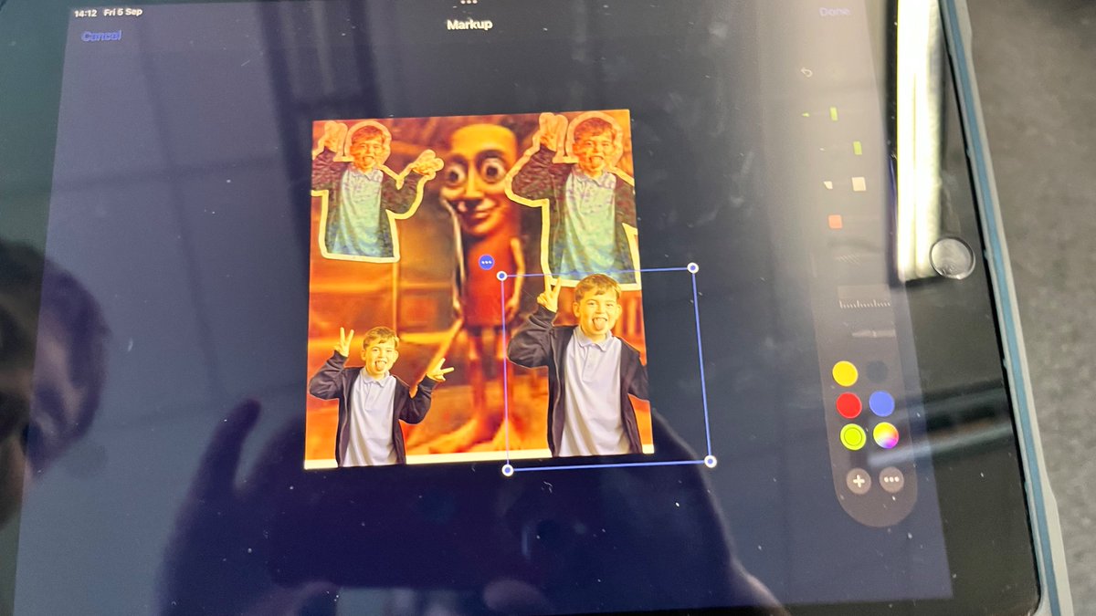 StBernardsPS's tweet image. More amazing collages from today’s Everyone Can Create training! 🎨📸✨
Our Digital Pupil Action Team showing off their creativity 🙌💻
#DigitalPAT #EveryoneCanCreate