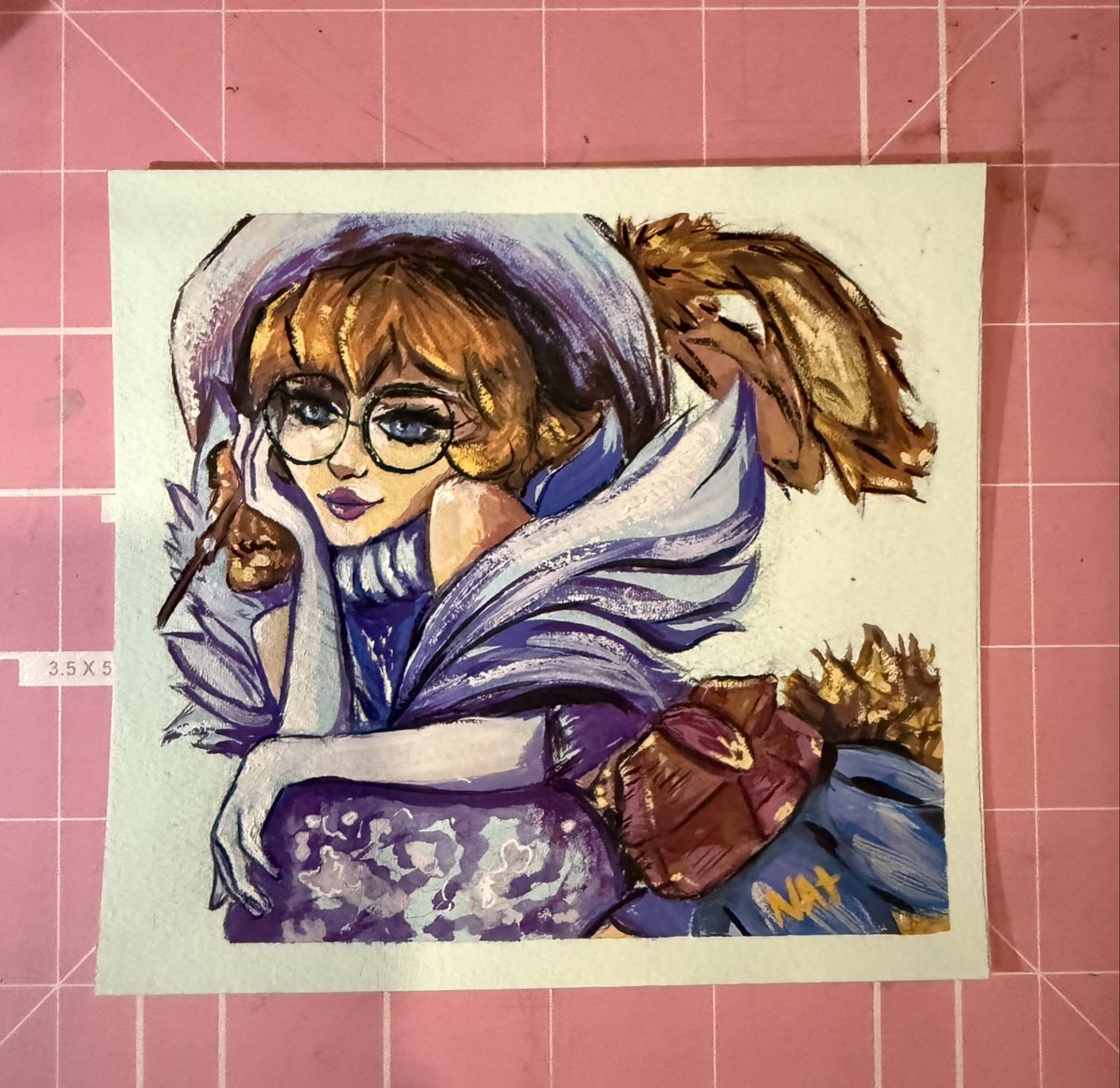 aurora from league of legends 
Gouache 5x5