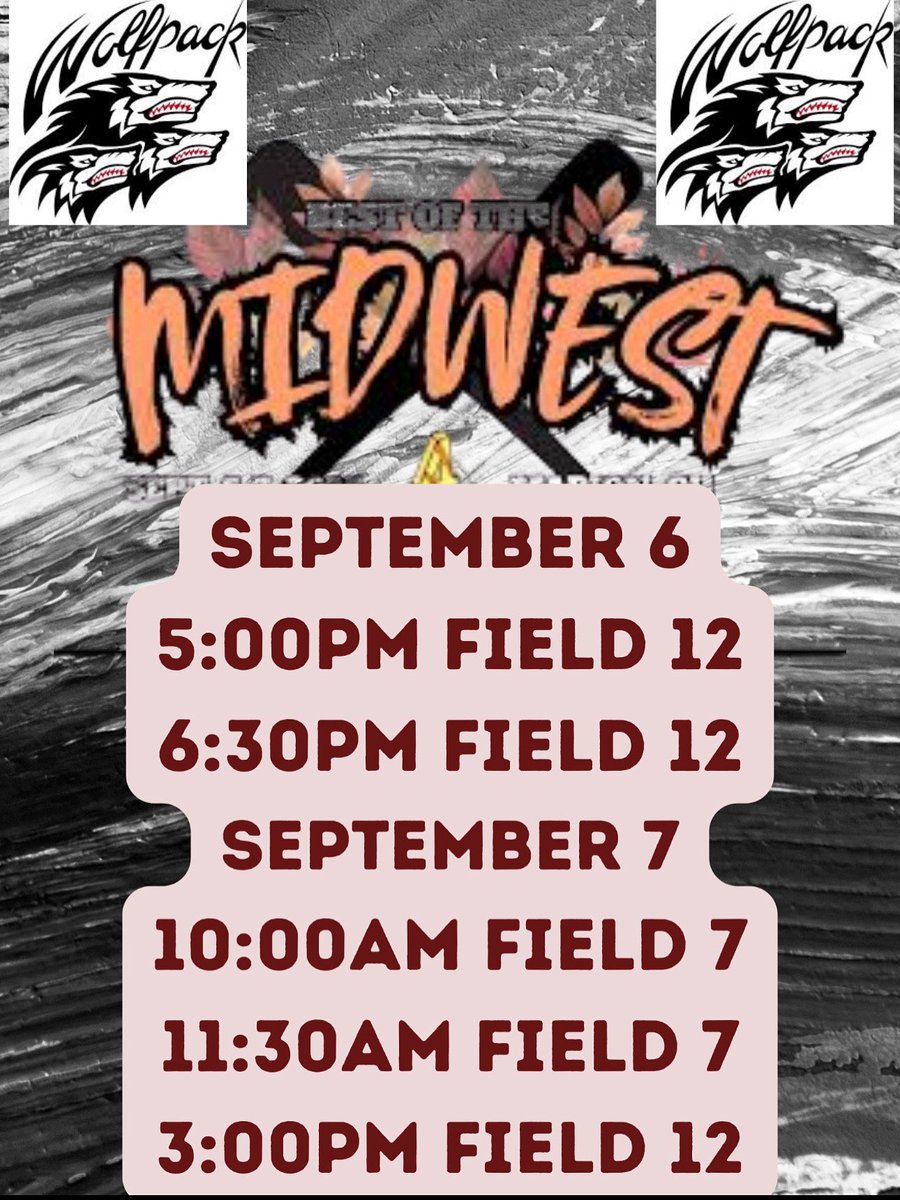 Come check out my team and I in Marion this weekend!
<a href="/UFOilerSoftball/">Findlay Softball</a> <a href="/DloweOilerkid/">Danielle Lowe</a> <a href="/OHWPStitzlein/">Ohio Wolfpack-Stitzlein</a>