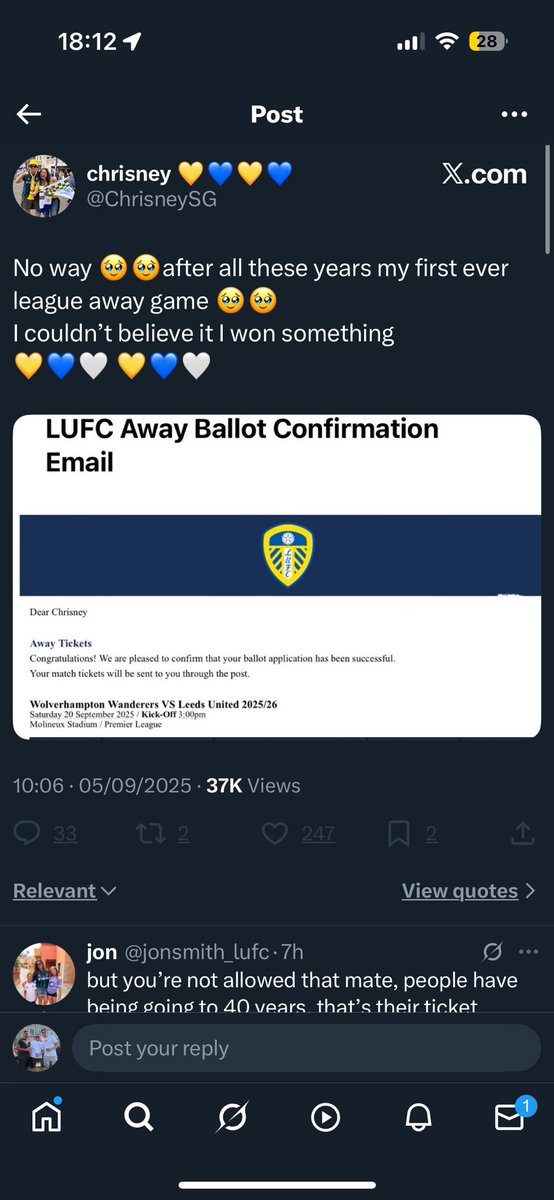 _lufcsam's tweet image. Things like this happening but people with 15 plus alone last season missing out. 

Our away ends are washed anyway but Jesus they’re gonna be horrific this season hahaha