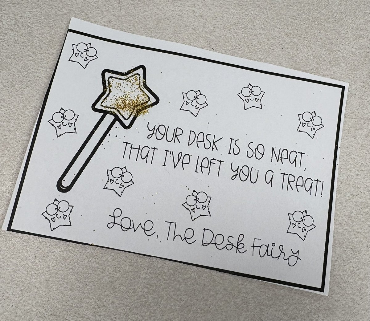 Andrea Hutt (@e14105) on Twitter photo The Desk Fairy came to visit our classroom and left special notes for us. We are learning about responsibility! <a href="/StJeromeOCSB/">St. Jerome School</a> The Desk Fairy came to visit our classroom and left special notes for us. We are learning about responsibility! <a href="/StJeromeOCSB/">St. Jerome School</a>