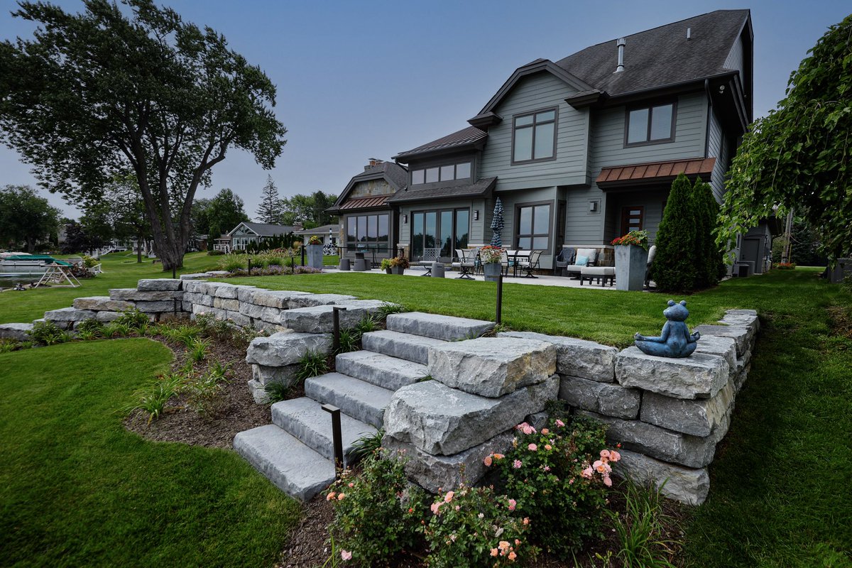 toddsservices's tweet photo. One of our Hamburg crews just wrapped up this stunning lakeside oasis! Our crew brought the vision to life with expert landscaping, thoughtful details, and a whole lot of passion. 

#ToddsServices #MILandscape  @KubotaUS @UnilockLife @SiteOneSupply @HIGH_FORMAT https://t.co/AQDdtMS4LQ