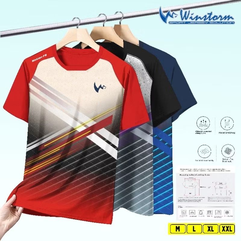 Cek Winstorm Morgan Baju Olahraga Dewasa Baju Badminton Kaos Bulutangkis Jersey Voli Print dengan harga Rp37.500. Dapatkan di Shopee sekarang! s.shopee.co.id/9KYQUrUH3M?sha…