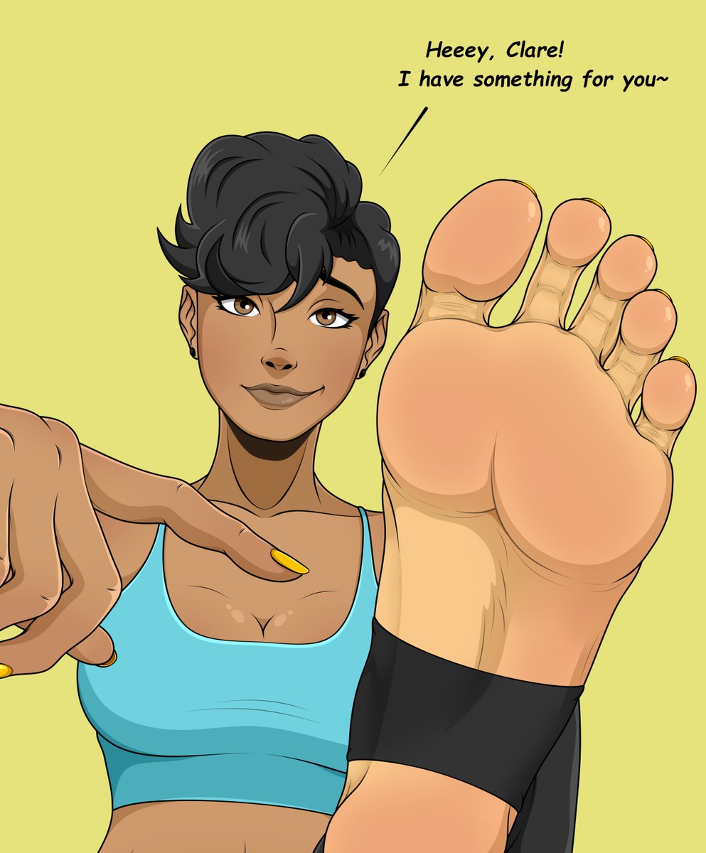 May being May and teasing Clare because she's a jerk! 

Thank you <a href="/feet_artist/">Feet Artist 👣(YCH COMMISSIONS ARE OPEN)</a> for making this YCH! They did great!

#footfetısh #originalcharacter