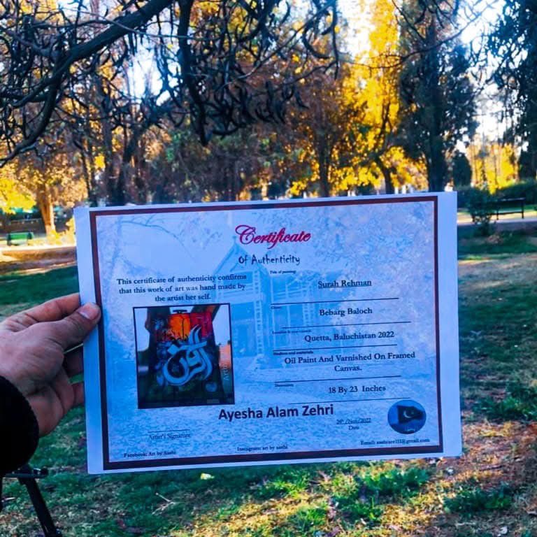 Certificate of Authenticity is an official document that proves your artwork is genuine and authentic. 
It includes a detailed description of the art work which you can see in ny certificate. It also include signature of the Artist🖌📍🟢
.
.
.
.
.
.