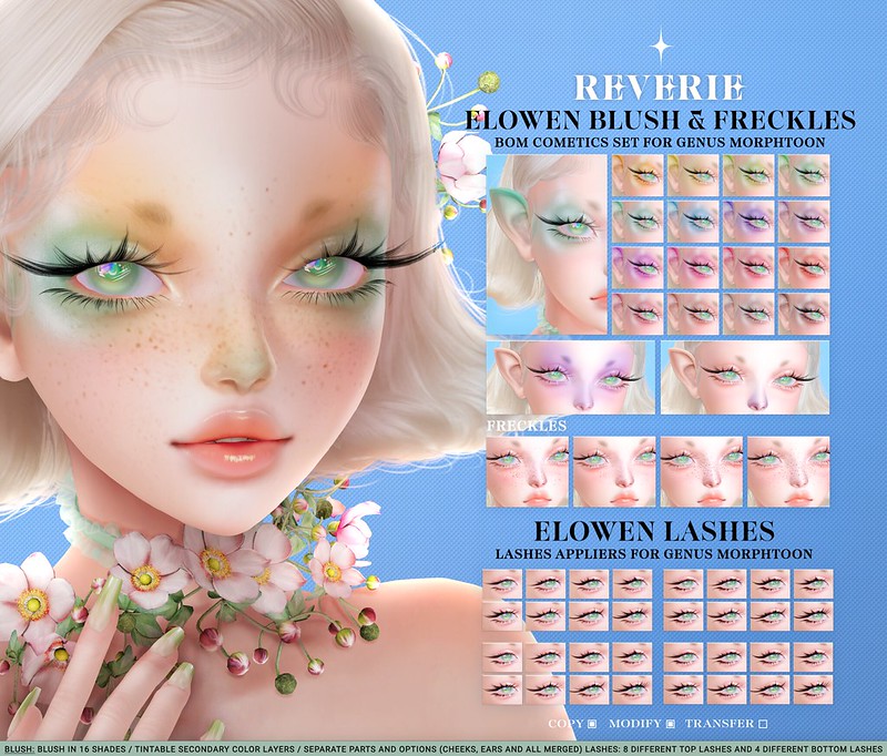 KawaiiFeedSL's tweet photo. REVERIE Elowen Lashes, Blush &amp; Freckles @ Kawaii Secrets〡Taxi: https://t.co/s7shnQ0s02 
#SecondLife #reverie #kawaiisecrets #slevent #slcontent #kawaiifeed https://t.co/k555M8N7lV