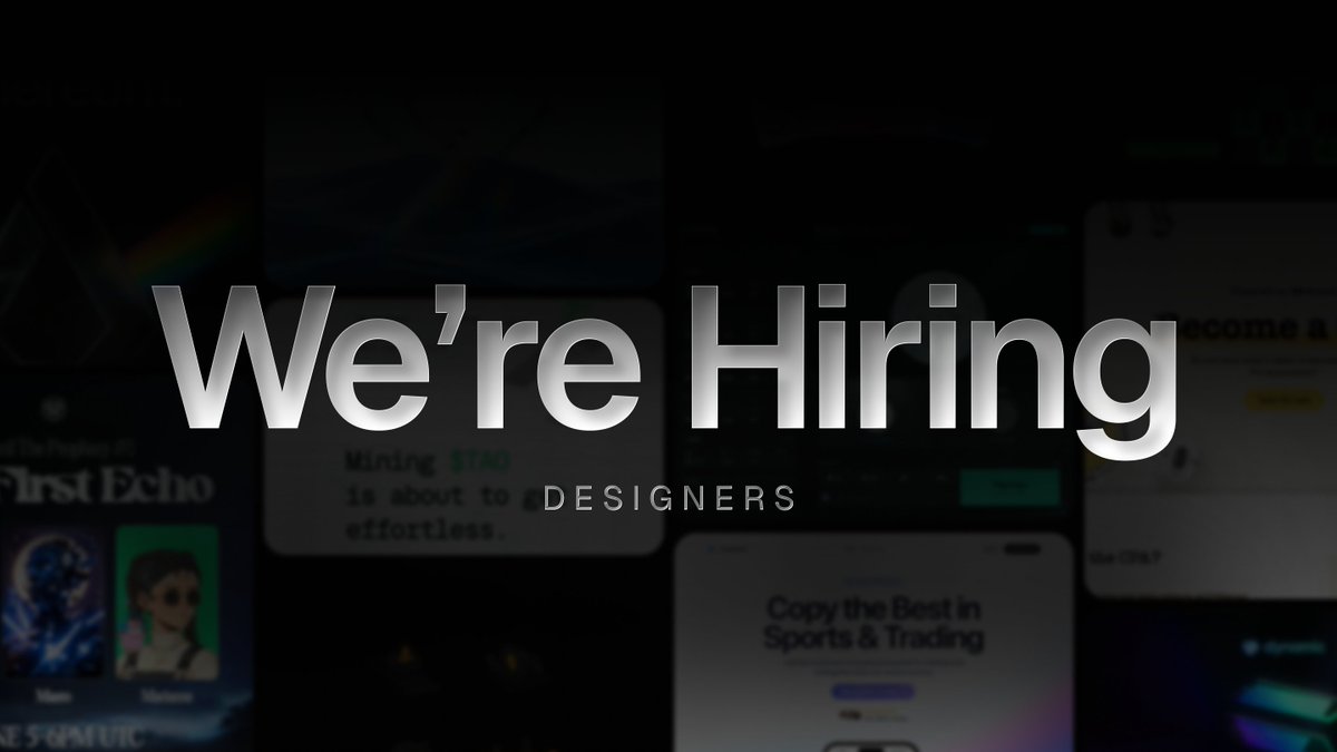 We're expanding our creative team (again)!

Polify is hiring a versatile, creative designer that is comfortable in a fast paced environment. 

It is a full/part time position with an expected salary of up to 5k/mo.

DM or comment your best work ✨