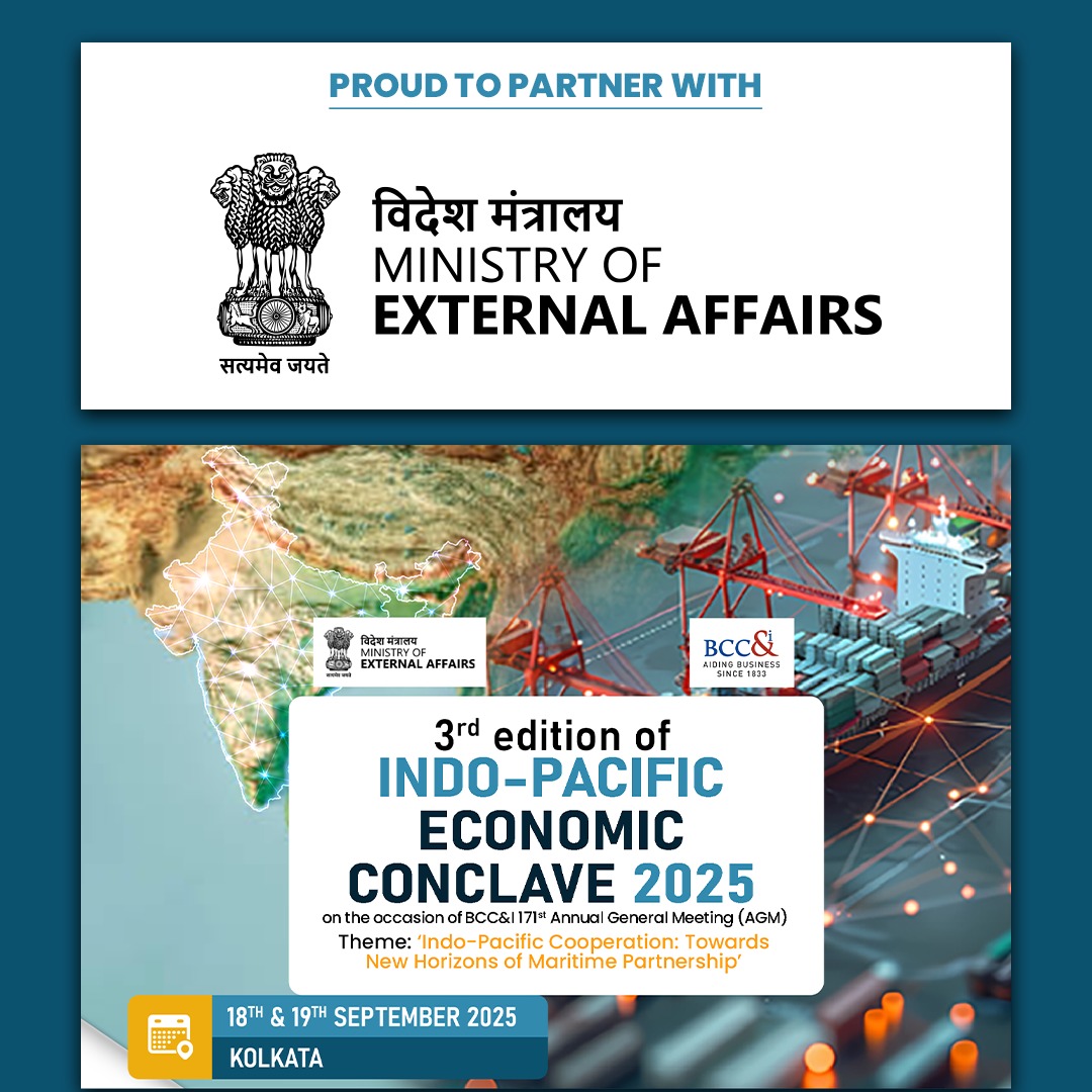 BenCham1833's tweet image. @BenCham1833  is proud to partner with The Ministry of External Affairs, Government of India in presenting the 3rd edition of Indo-Pacific Economic Conclave 2025! 

Dates: 18th &amp;amp; 19th September 2025
Kolkata
𝐑𝐞𝐠𝐢𝐬𝐭𝐞𝐫 𝐍𝐨𝐰: forms.gle/dLJ3nV15THT7Gp…

#IPEC2025 #IndoPacific