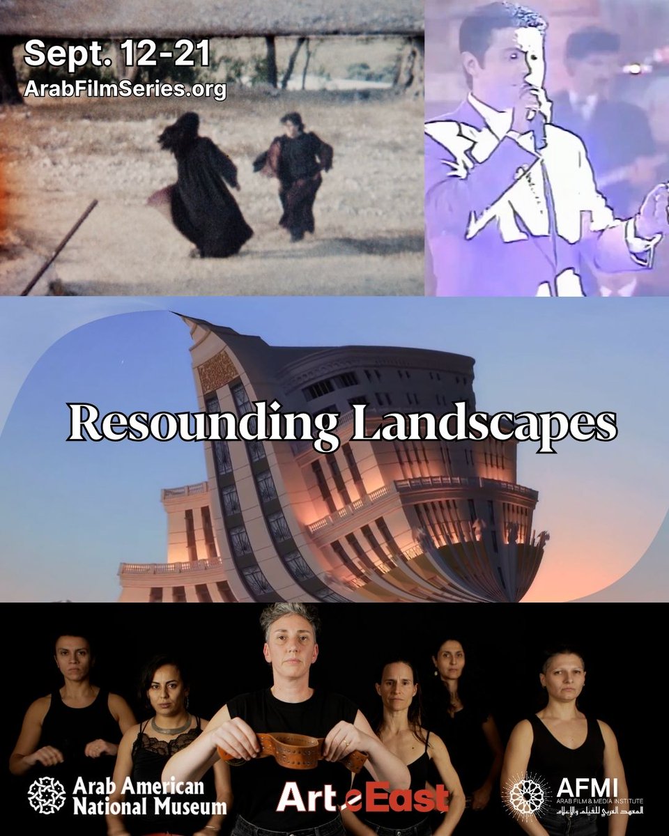 We’re thrilled to present Resounding Landscapes, curated by Nour Helou, an #ArabFilmSeries Online Program
📽️Films by Noor Abed, Sirine Fattouh, Hussein Nassereddine, Basma al-Sharif
🎟️When: Sept.12-21
🌍Where: arabfilmseries.org
In partnership <a href="/ArabAmericanMus/">Arab American National Museum</a> <a href="/arabfilmmedia/">Arab Film & Media Institute</a>