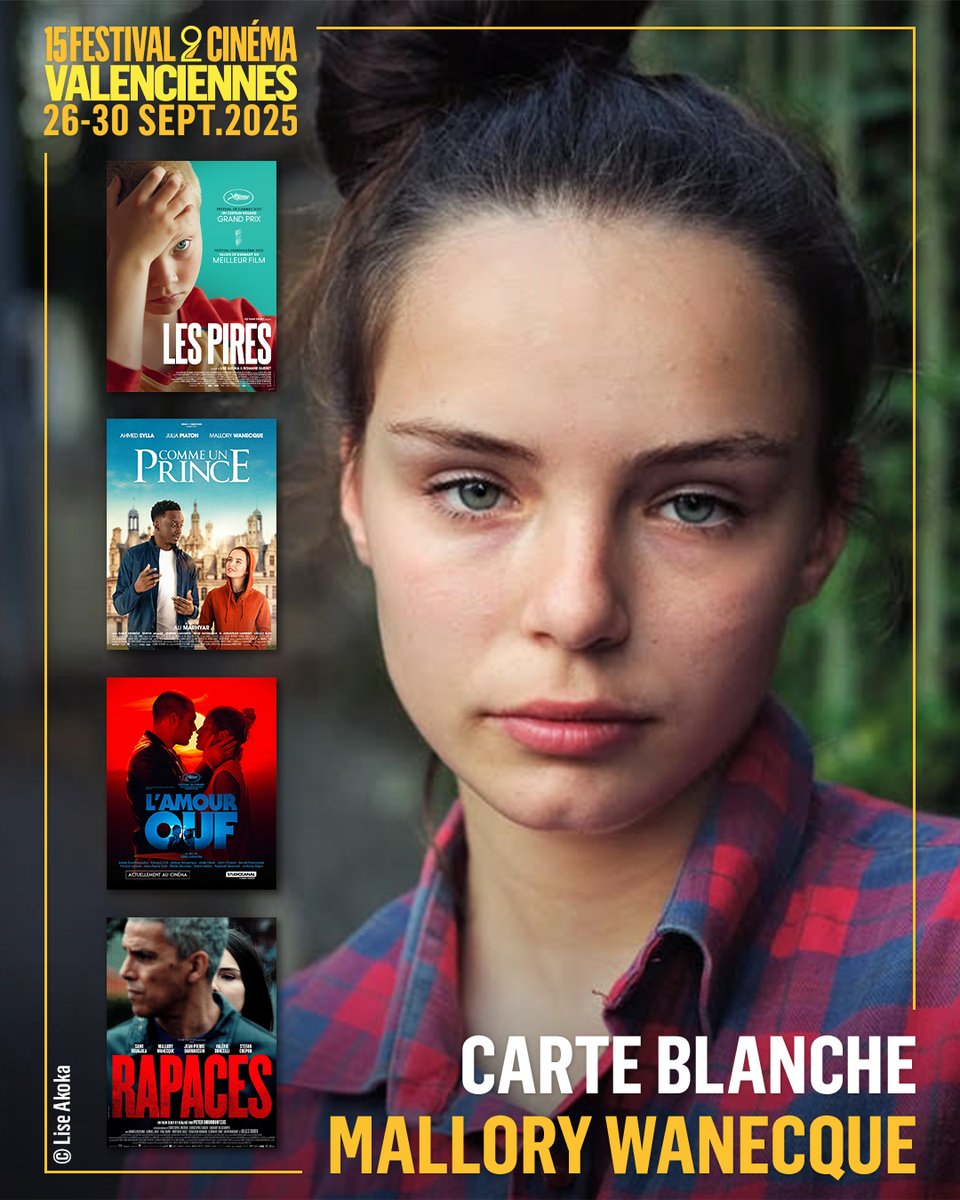 🌟 Mallory Wanecque recevra le Prix Jeune Talent 2025 lors de la Cérémonie d’Ouverture le Vendredi 26/09 à 19h30. L’occasion de la revoir durant le Festival dans 4 films qui montrent son talent et de la découvrir dans LE GANG DES AMAZONES…🎁

🎟️ Places à 7€ pour toutes et tous