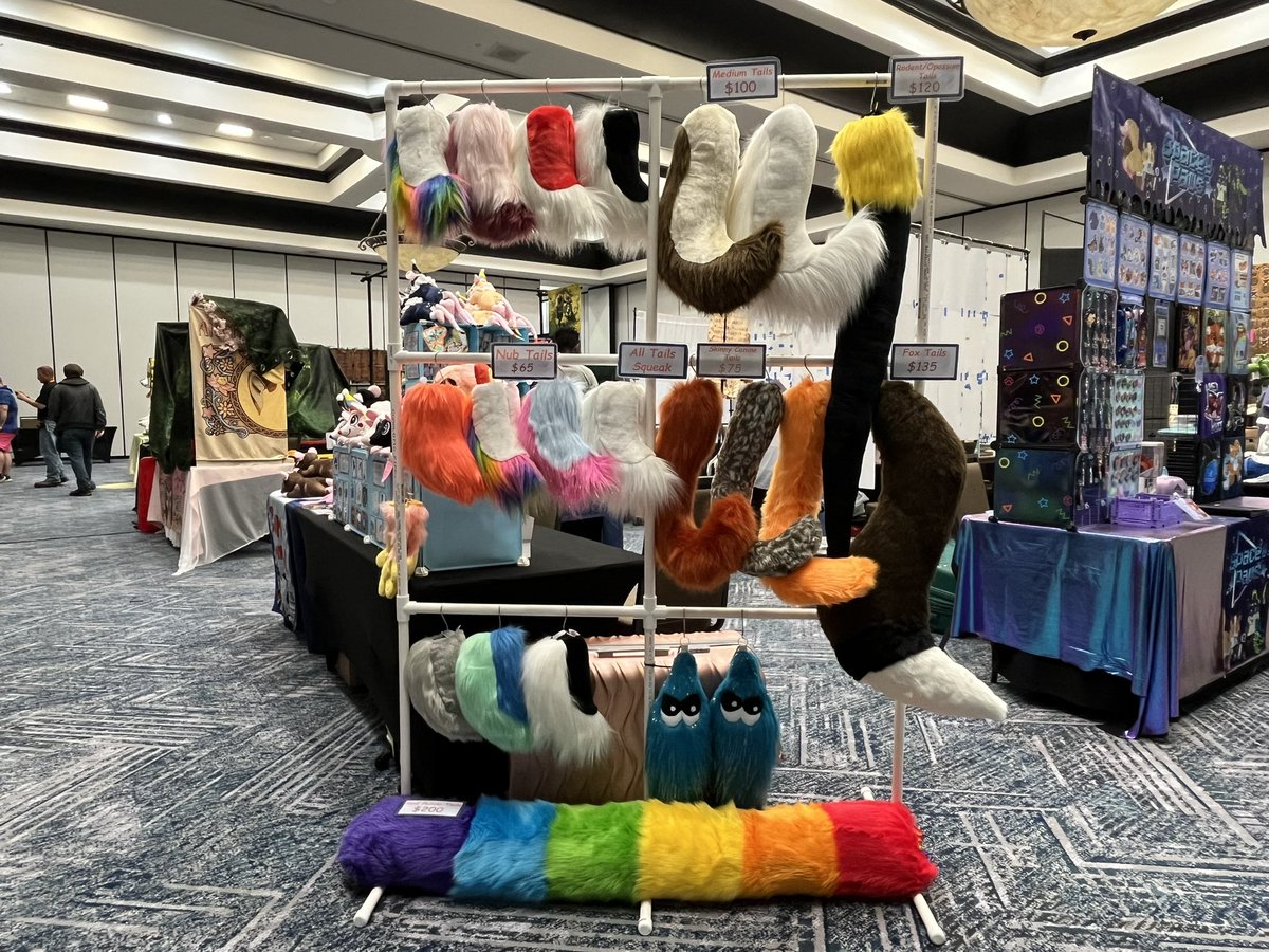 ⭐️Hello <a href="/TTFurcon/">Tails and Tornadoes Fur Con</a> we are here&amp;excited to be in Tulsa for the first time!

⭐️We restocked our belts,plushies &amp; all our goodies from megaplex!

⭐️Stop by and check it out 😁❤️

⭐️We will also have the red-handed tamarin &amp; pumpkin spice cow suits as soon as the mail delivers them!🤞🏻