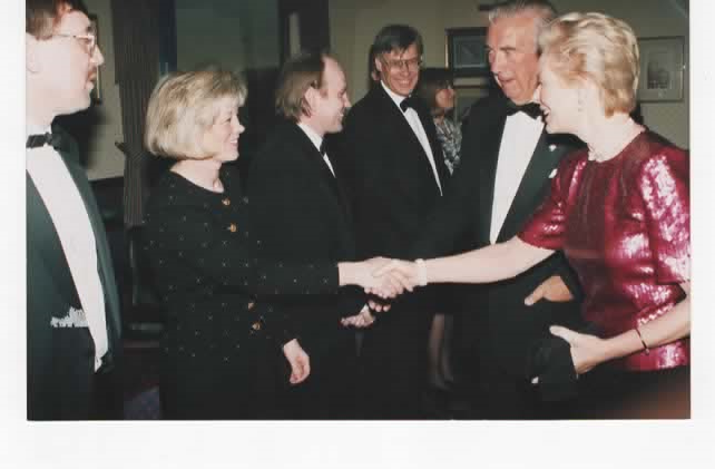 SCLoversSociety's tweet photo. Sad to hear of the death of HRH The Duchess of Kent; #Yorkshire's own and a lovely lady.
Here is our Chair meeting her with #YorkshireCCC President, Sir Lawrence Byford in the early 90's.
David Ryder, John Helm and comedian from Osmotherly whose name I can't recall - anyone? https://t.co/9YfVq2fxkR